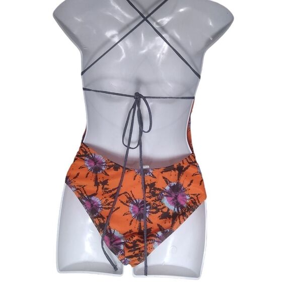 Apple Bottoms orange monokini swim suit S - Picture 2 of 4